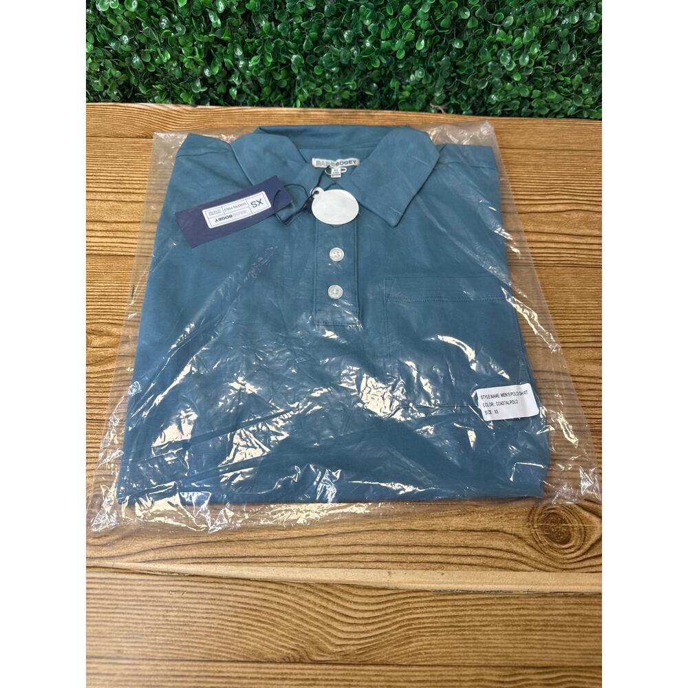 NWT Badd Bogey Mens Golf Polo Shirt Coastal Blue Size XS New Gift